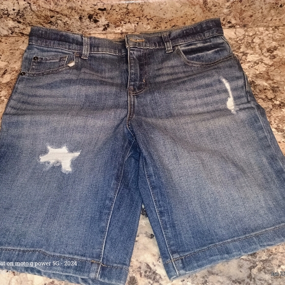 Wonder Nation boys jean shorts size 16 adjustable waist brand new never worn - Picture 1 of 5
